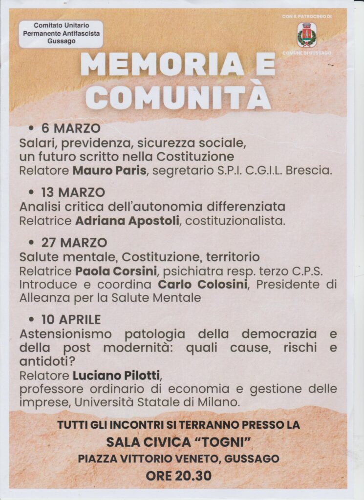 Memoria e comunità